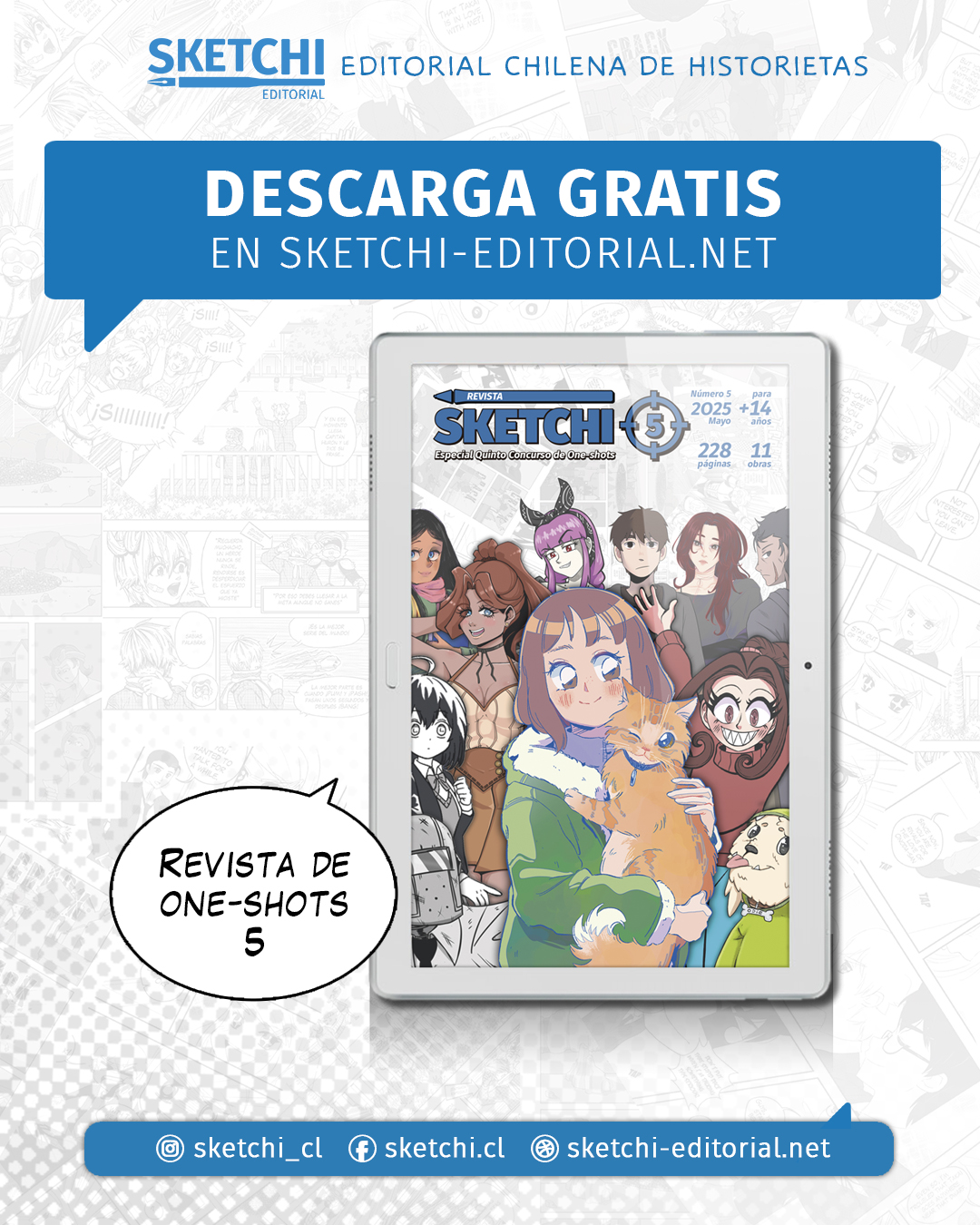 Banner de Revista Sketchi Especial OneShots 5